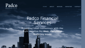 What Padcofinancial.com website looked like in 2016 (7 years ago)