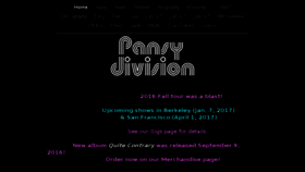 What Pansydivision.com website looked like in 2016 (7 years ago)