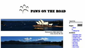What Pawsontheroad.com website looked like in 2016 (7 years ago)