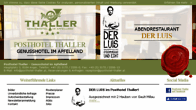 What Posthotel-thaller.at website looked like in 2016 (7 years ago)