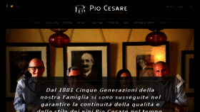 What Piocesare.it website looked like in 2016 (7 years ago)