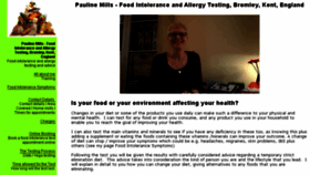 What Paulinemillsfoodintolerancetesting.com website looked like in 2016 (7 years ago)
