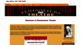 What Pentameters.co.uk website looked like in 2016 (8 years ago)