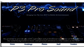 What P3prosound.com website looked like in 2016 (7 years ago)