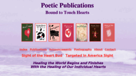What Poeticpublications.com website looked like in 2016 (7 years ago)