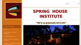 What Preservespringhouse.org website looked like in 2016 (7 years ago)