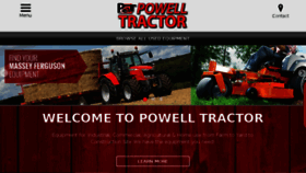What Powelltractor.com website looked like in 2016 (7 years ago)
