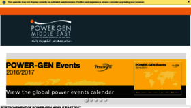 What Power-gen-middleeast.com website looked like in 2016 (7 years ago)