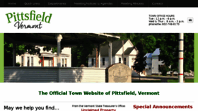 What Pittsfieldvt.org website looked like in 2016 (7 years ago)