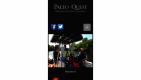 What Paleoquest.org website looked like in 2016 (7 years ago)