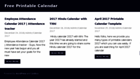 What Printablecalendarz.com website looked like in 2016 (7 years ago)