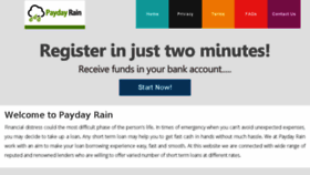 What Paydayrain.com website looked like in 2016 (7 years ago)