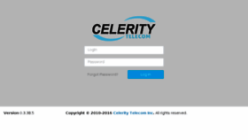 What Portal.celeritytelecom.com website looked like in 2016 (7 years ago)