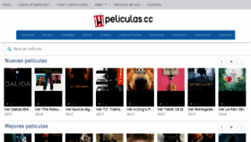 What Peliculas.cc website looked like in 2017 (7 years ago)