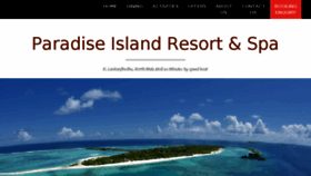What Paradiseislandmaldives.net website looked like in 2017 (7 years ago)