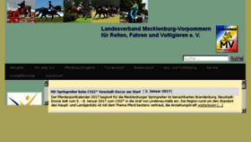 What Pferdesportverband-mv.de website looked like in 2017 (7 years ago)
