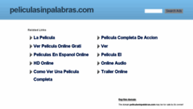 What Peliculasinpalabras.com website looked like in 2017 (7 years ago)