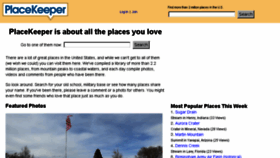 What Placekeeper.com website looked like in 2017 (7 years ago)