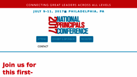 What Principalsconference.org website looked like in 2017 (7 years ago)