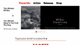 What Planet.mu website looked like in 2017 (9 years ago)