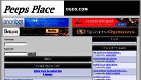 What Peepsplace.com website looked like in 2017 (7 years ago)