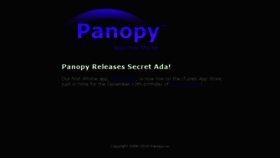 What Panopy.com website looked like in 2017 (7 years ago)