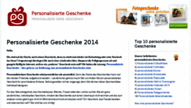 What Personalisiertegeschenke.net website looked like in 2017 (7 years ago)