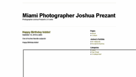 What Prezantphotography.com website looked like in 2017 (7 years ago)