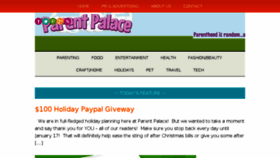 What Parentpalace.com website looked like in 2017 (7 years ago)