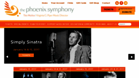What Phoenixsymphony.org website looked like in 2017 (7 years ago)