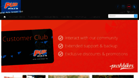 What Pushbikes.co.nz website looked like in 2017 (9 years ago)
