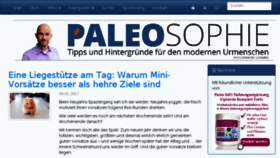 What Paleosophie.de website looked like in 2017 (7 years ago)