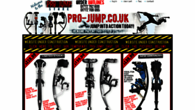 What Pro-jump.co.uk website looked like in 2017 (7 years ago)