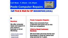 What Poolecomputerrepairs.com website looked like in 2017 (7 years ago)