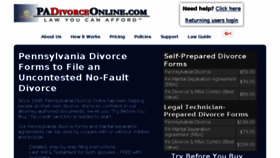 What Padivorceonline.com website looked like in 2017 (7 years ago)
