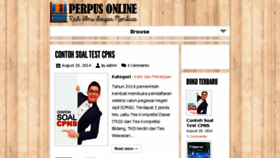 What Perpusonline.com website looked like in 2017 (7 years ago)