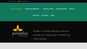 What Polinfor.pl website looked like in 2017 (7 years ago)