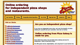 What Pizzagalaxy.com website looked like in 2017 (7 years ago)