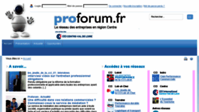 What Proforum.fr website looked like in 2017 (7 years ago)