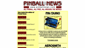 What Pinballnews.com website looked like in 2017 (7 years ago)