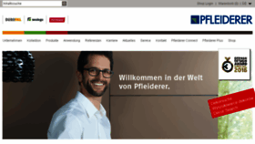 What Pfleiderer.de website looked like in 2017 (7 years ago)