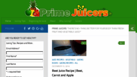 What Primejuicers.com website looked like in 2017 (7 years ago)