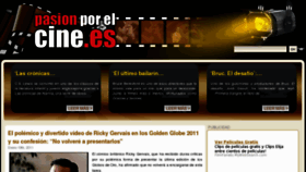 What Pasionporelcine.es website looked like in 2011 (12 years ago)