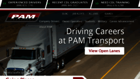 What Pam-drivers.com website looked like in 2017 (7 years ago)