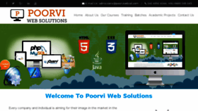 What Poorviwebsol.com website looked like in 2017 (7 years ago)