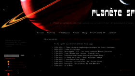 What Planete-sf.org website looked like in 2017 (7 years ago)