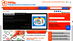 What Pipsa.be website looked like in 2017 (8 years ago)