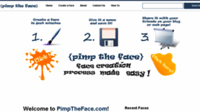 What Pimptheface.com website looked like in 2017 (7 years ago)