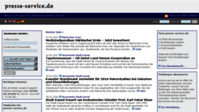 What Presse-service.de website looked like in 2017 (7 years ago)