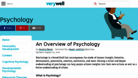 What Psychology.about.com website looked like in 2017 (7 years ago)